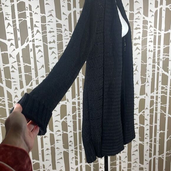 Venue Ribbon Knit Open Front Longline Cardigan Sweater 1X - Picture 2 of 8